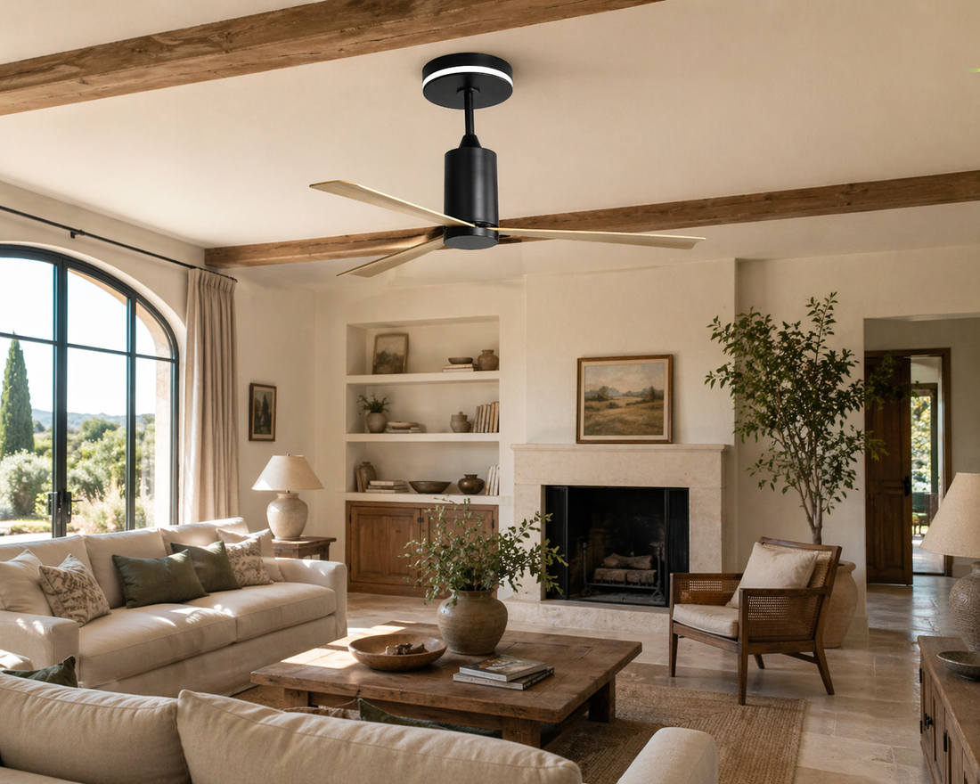 Nexus | Ventilateur moderne LED télécommande 132 cm