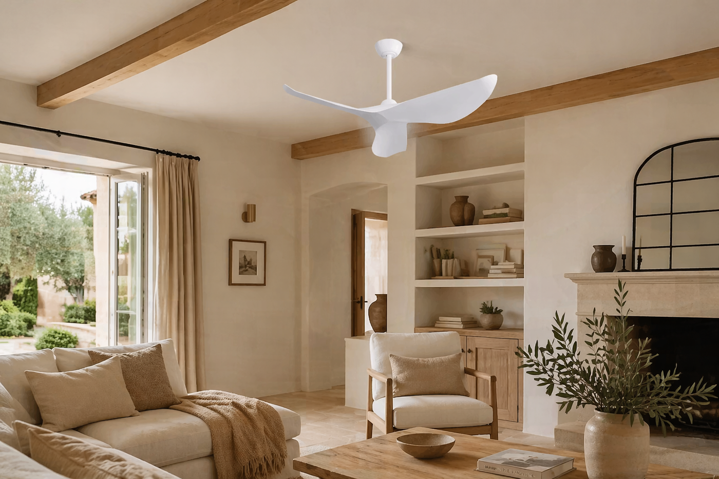 Capraia — Ventilateur design LED télécommande 97 cm