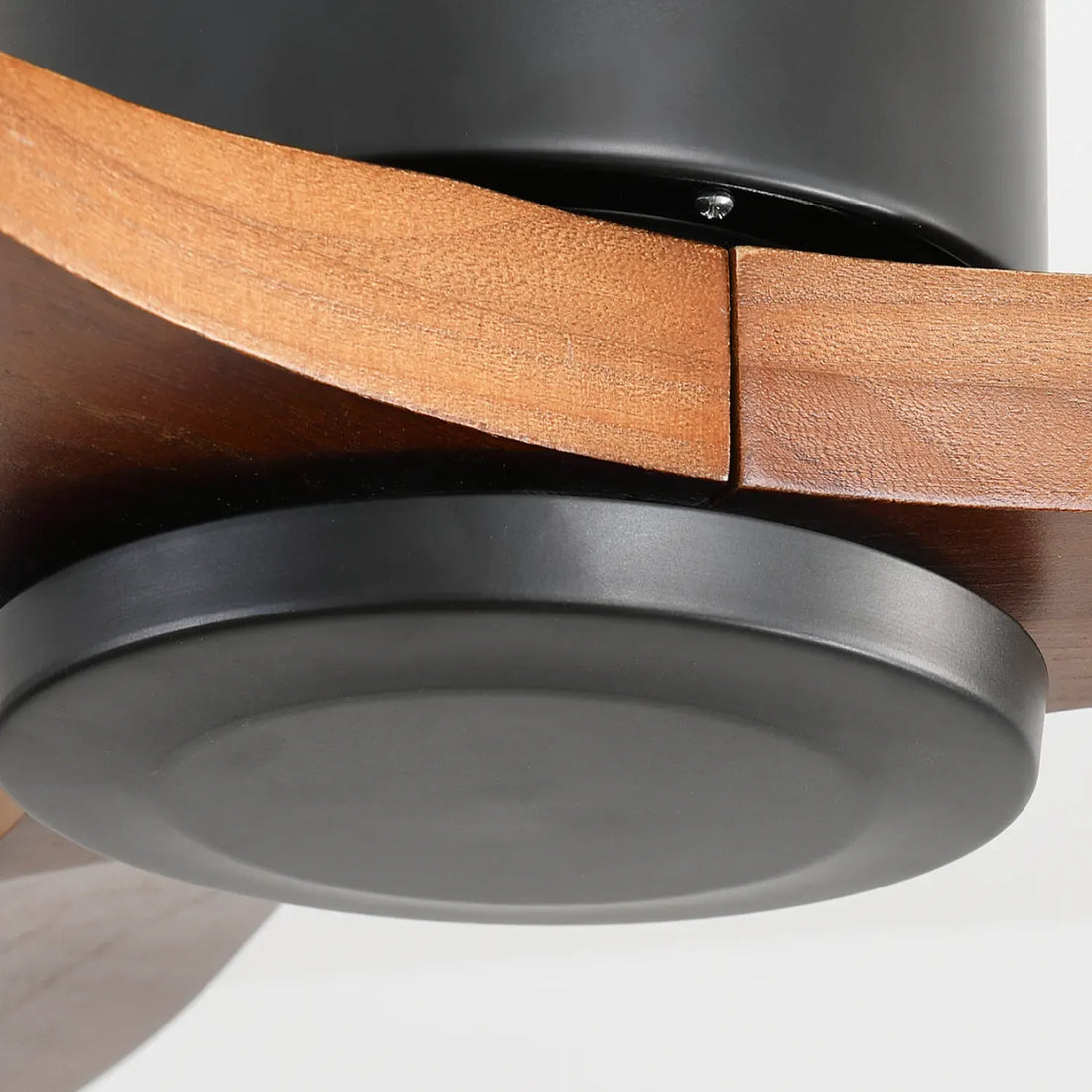 Ventilateur de plafond 52″ encastré - Sans lumière, acier & bois