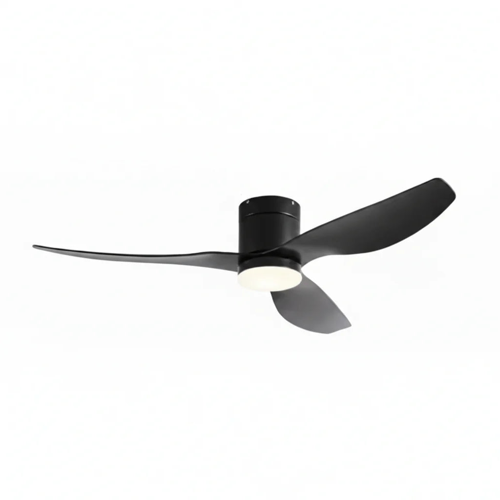 Helios | Ventilateur LED intégrée noir et ABS noir