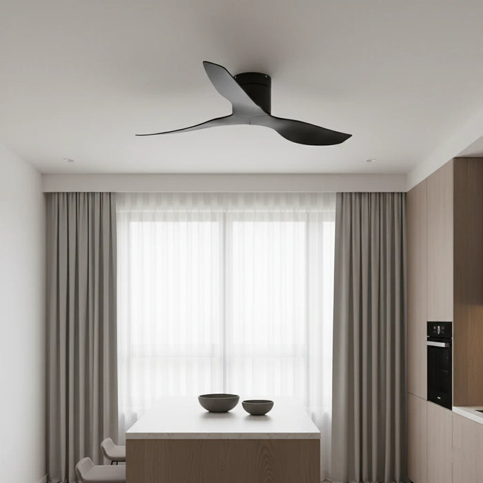 Onyx — Ventilateur ultra-plat noir et ABS noir