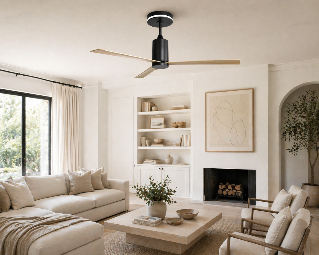 Nexus | Ventilateur moderne LED télécommande 132 cm