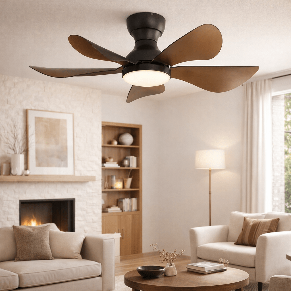 Sigrid — Ventilateur compact LED télécommande 74 cm