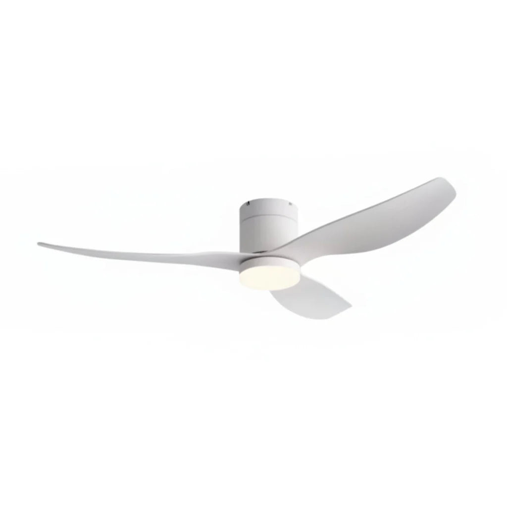 Vega | Ventilateur LED intégrée blanc et ABS blanc